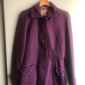 Tulle Purple Trench Coat